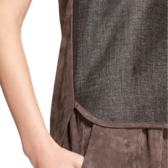 Fabiana Filippi Raffia and Suede Top - Picture 4 of 12